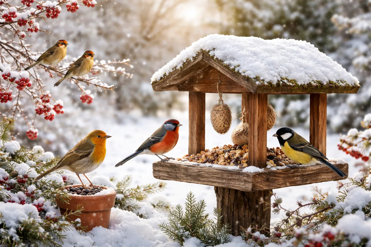 Comment attirer des oiseaux dans mon jardin en hiver